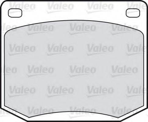 Valeo 551626 - Kit de plaquettes de frein, frein à disque cwaw.fr