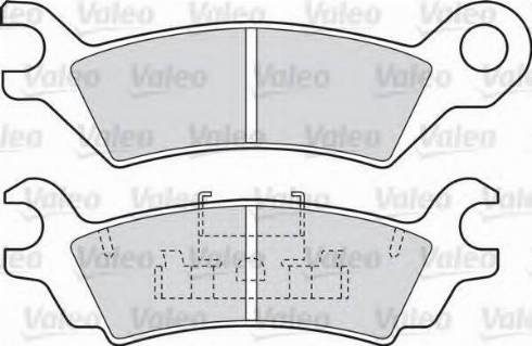 Valeo 551674 - Kit de plaquettes de frein, frein à disque cwaw.fr