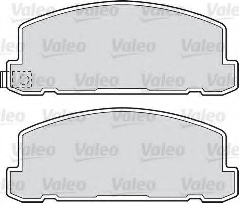 Valeo 551670 - Kit de plaquettes de frein, frein à disque cwaw.fr