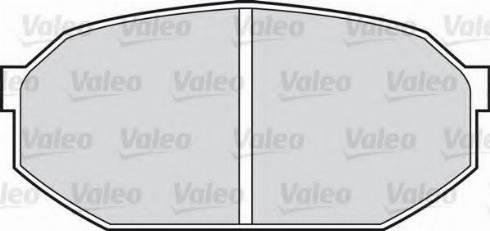 Valeo 551672 - Kit de plaquettes de frein, frein à disque cwaw.fr