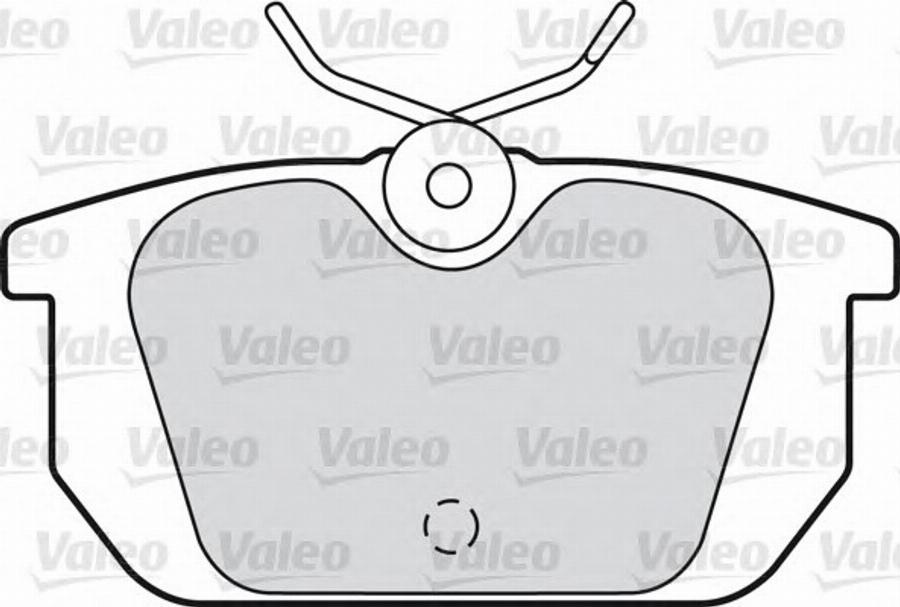 Valeo 551 040 - Kit de plaquettes de frein, frein à disque cwaw.fr