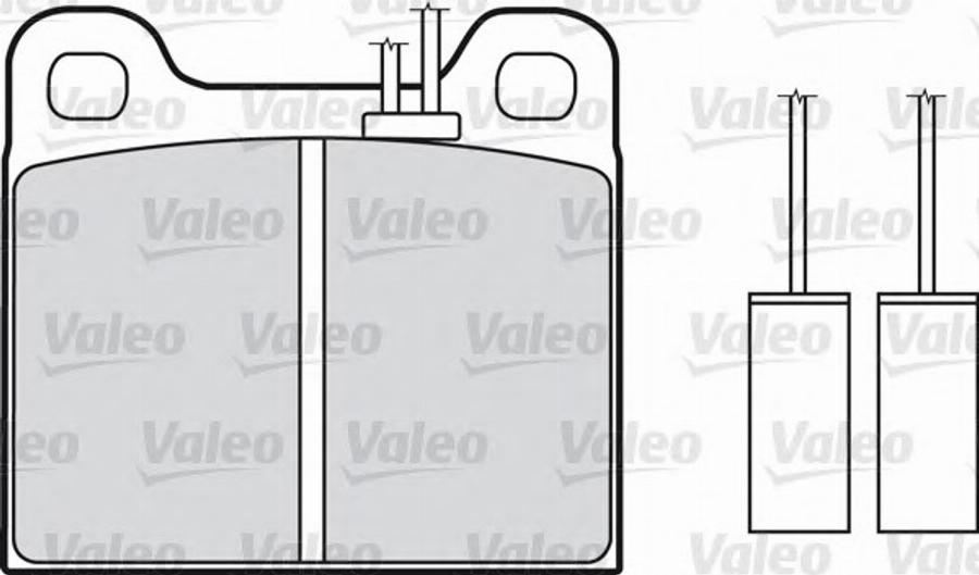 Valeo 551035 - Kit de plaquettes de frein, frein à disque cwaw.fr