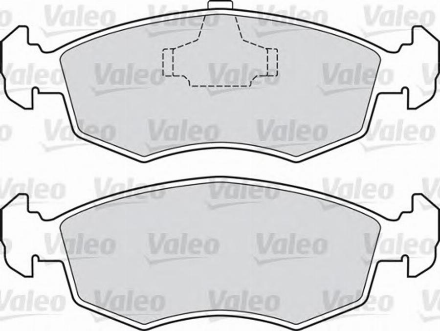 Valeo 551038 - Kit de plaquettes de frein, frein à disque cwaw.fr