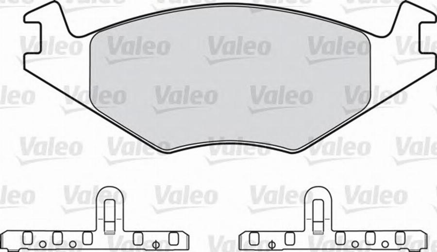 Valeo 551 024 - Kit de plaquettes de frein, frein à disque cwaw.fr