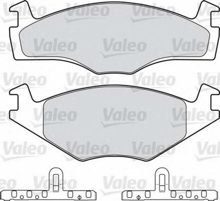 Valeo 551671 - Kit de plaquettes de frein, frein à disque cwaw.fr