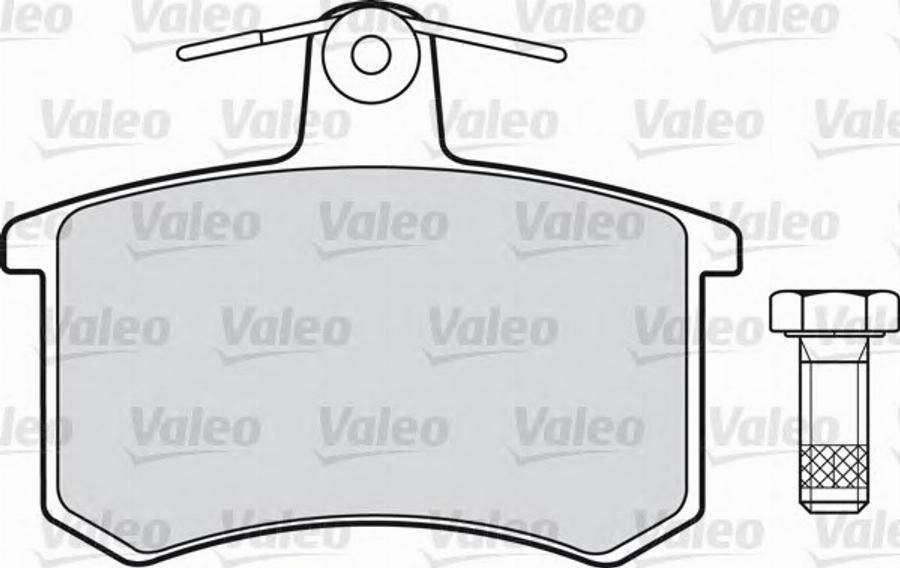 Valeo 551 020 - Kit de plaquettes de frein, frein à disque cwaw.fr