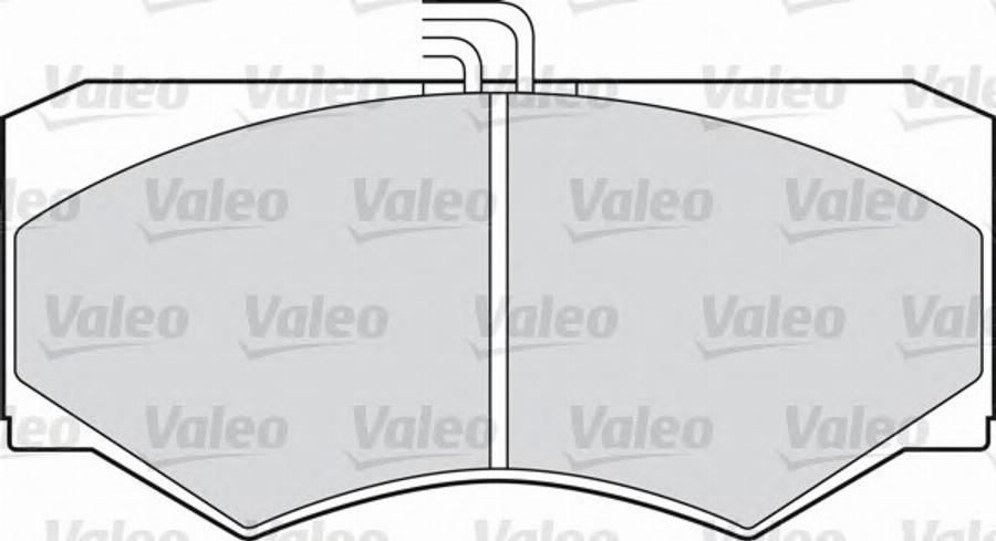 Valeo 551 021 - Kit de plaquettes de frein, frein à disque cwaw.fr