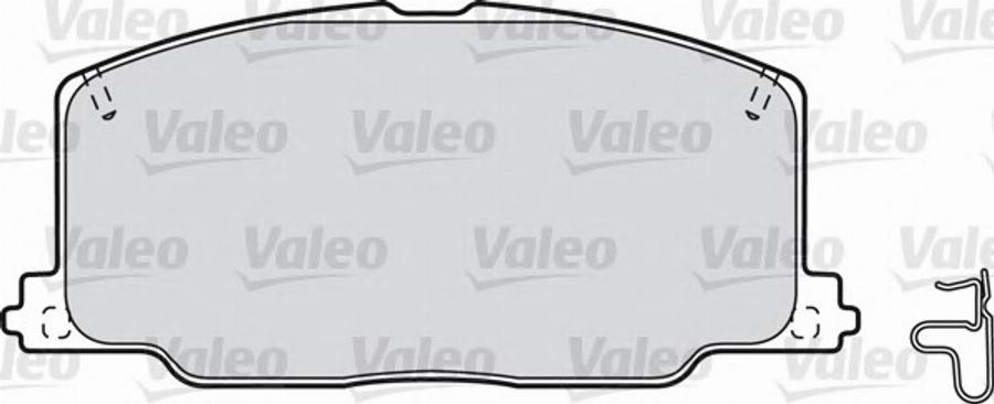 Valeo 551740 - Kit de plaquettes de frein, frein à disque cwaw.fr