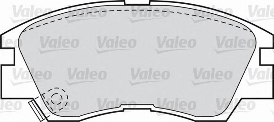 Valeo 551741 - Kit de plaquettes de frein, frein à disque cwaw.fr