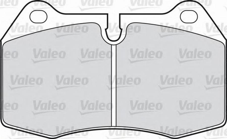 Valeo 551747 - Kit de plaquettes de frein, frein à disque cwaw.fr