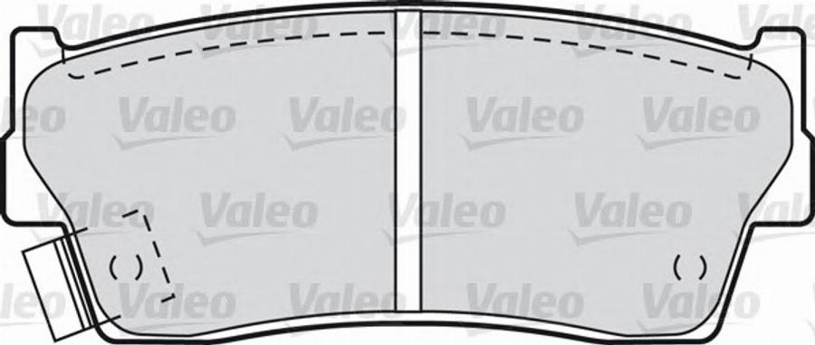 Valeo 551755 - Kit de plaquettes de frein, frein à disque cwaw.fr