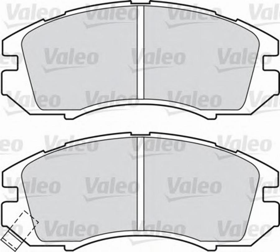 Valeo 551753 - Kit de plaquettes de frein, frein à disque cwaw.fr