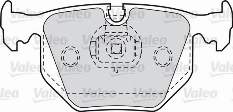 Valeo 551752 - Kit de plaquettes de frein, frein à disque cwaw.fr