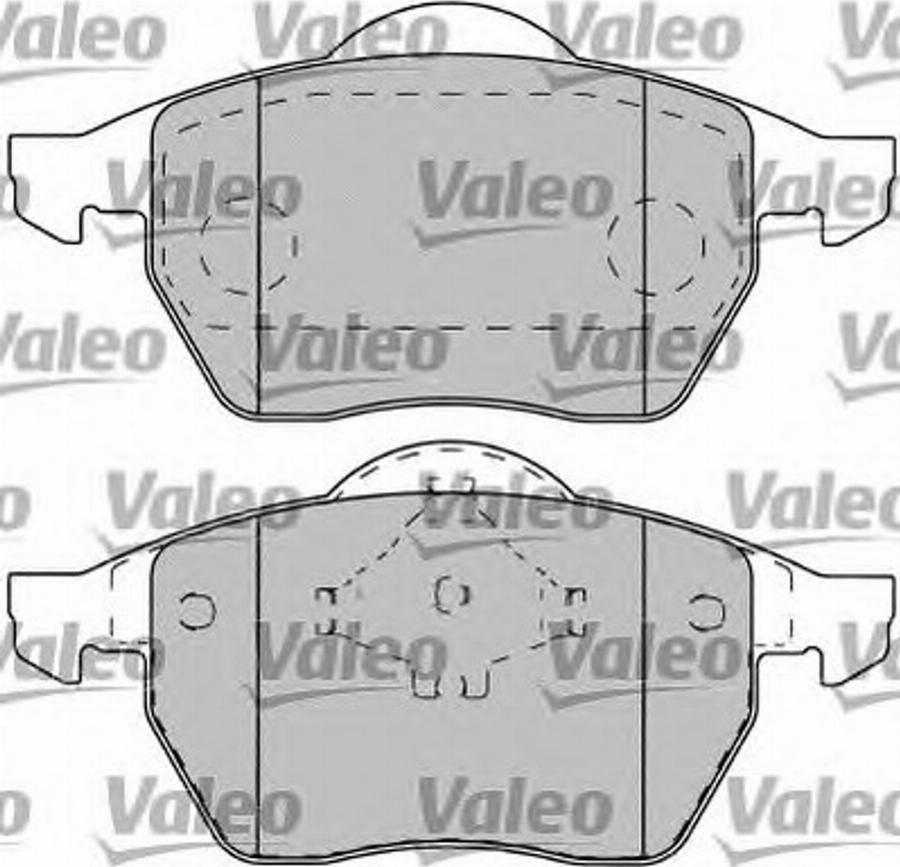 Valeo 551769 - Kit de plaquettes de frein, frein à disque cwaw.fr