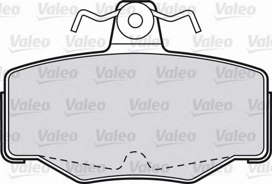 Valeo 551760 - Kit de plaquettes de frein, frein à disque cwaw.fr