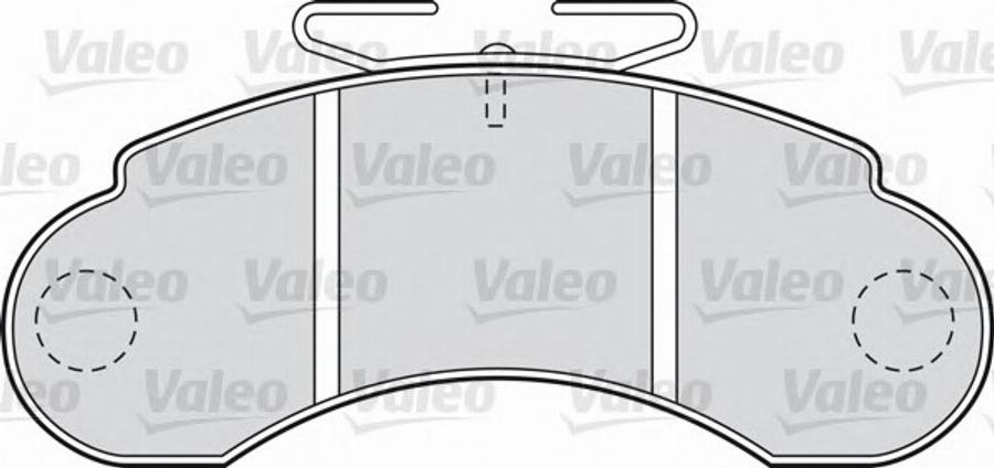 Valeo 551763 - Kit de plaquettes de frein, frein à disque cwaw.fr