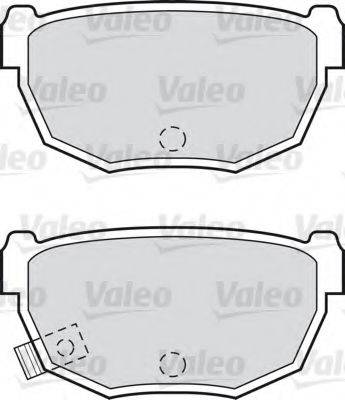 Valeo 551702 - Kit de plaquettes de frein, frein à disque cwaw.fr