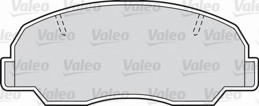 Valeo 551716 - Kit de plaquettes de frein, frein à disque cwaw.fr