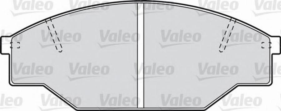 Valeo 551711 - Kit de plaquettes de frein, frein à disque cwaw.fr