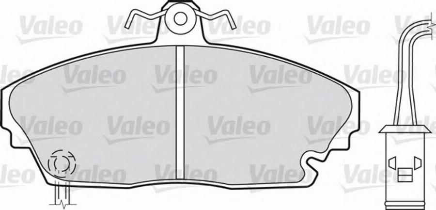 Valeo 551718 - Kit de plaquettes de frein, frein à disque cwaw.fr