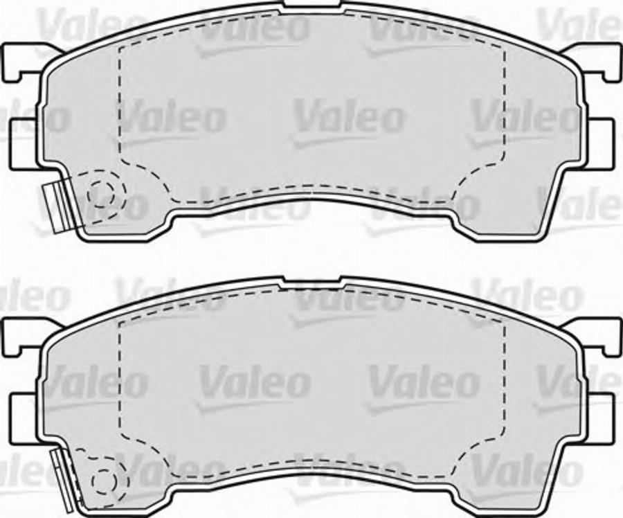 Valeo 551783 - Kit de plaquettes de frein, frein à disque cwaw.fr