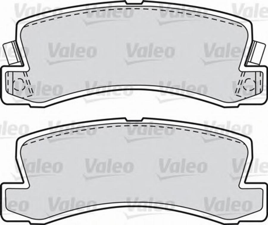 Valeo 551787 - Kit de plaquettes de frein, frein à disque cwaw.fr