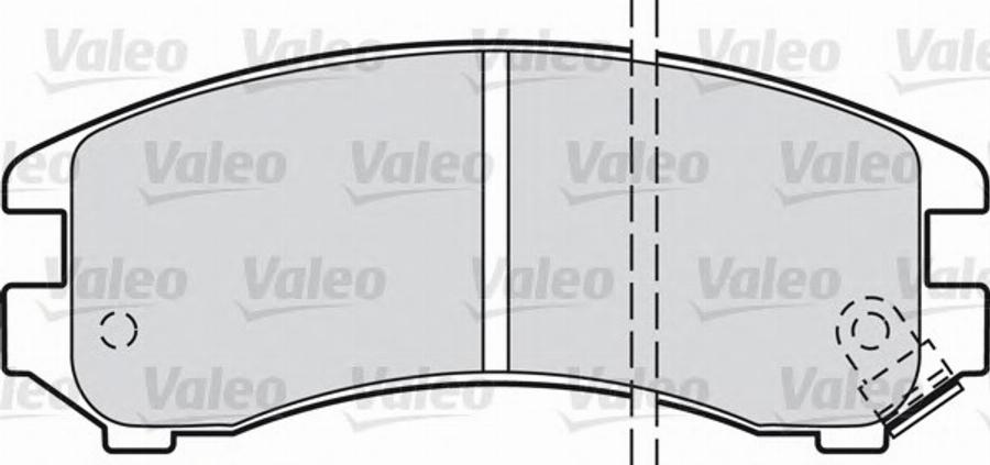 Valeo 551734 - Kit de plaquettes de frein, frein à disque cwaw.fr