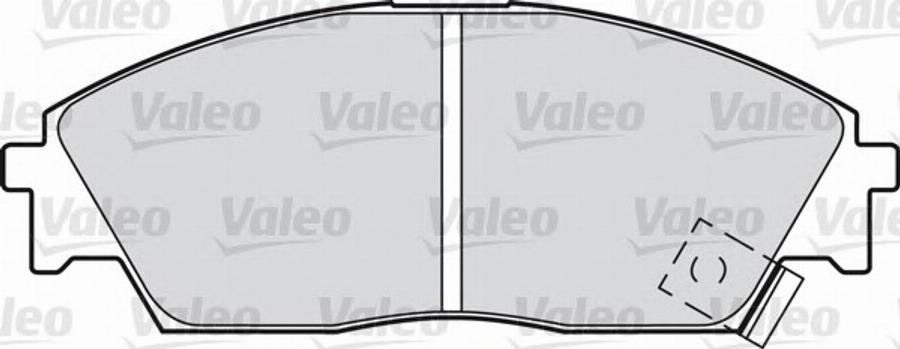 Valeo 551730 - Kit de plaquettes de frein, frein à disque cwaw.fr