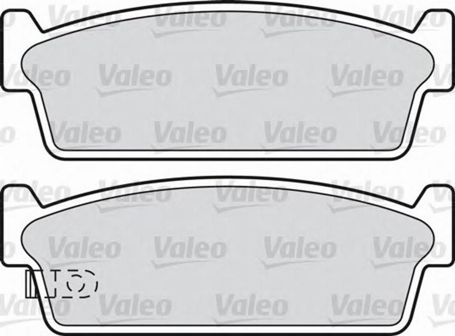 Valeo 551733 - Kit de plaquettes de frein, frein à disque cwaw.fr