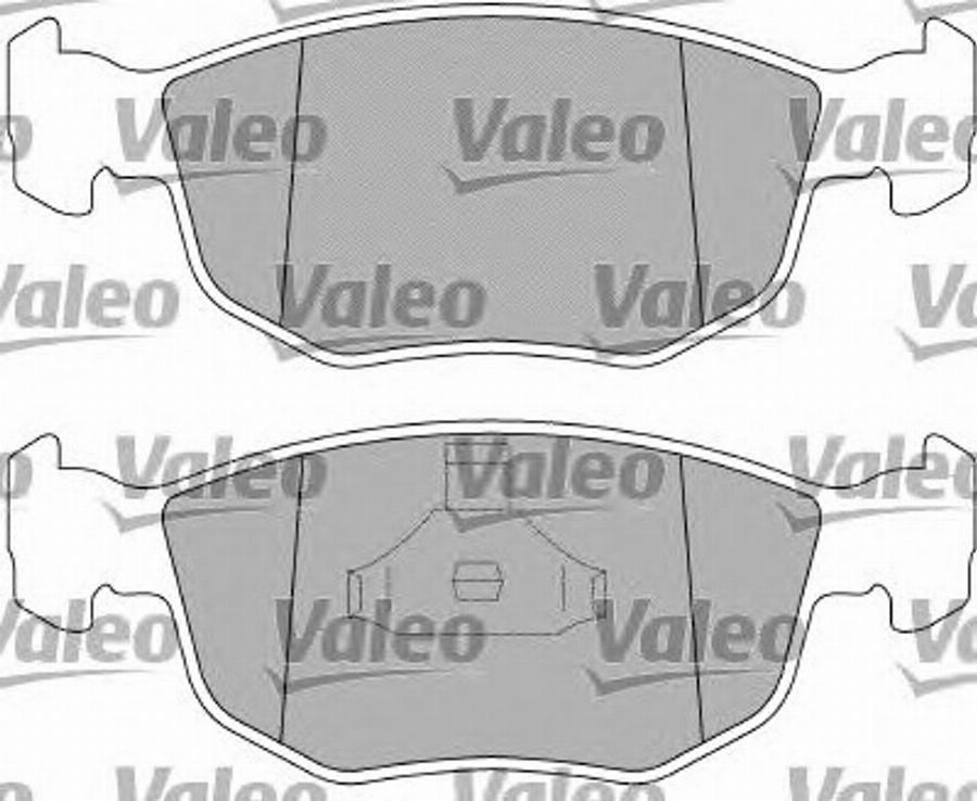 Valeo 551737 - Kit de plaquettes de frein, frein à disque cwaw.fr