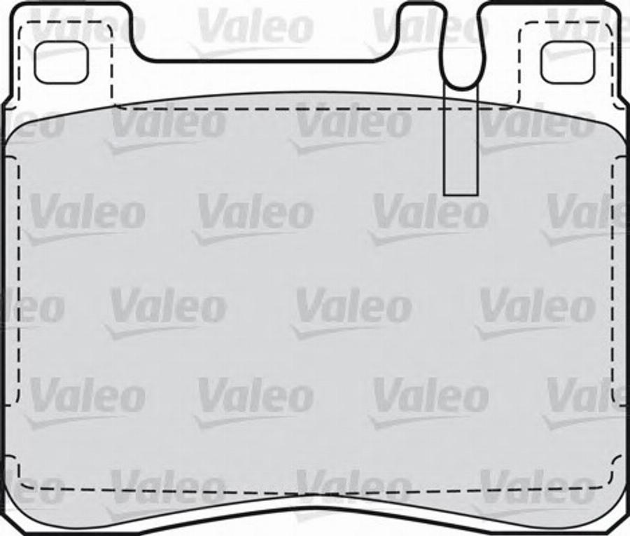 Valeo 551726 - Kit de plaquettes de frein, frein à disque cwaw.fr