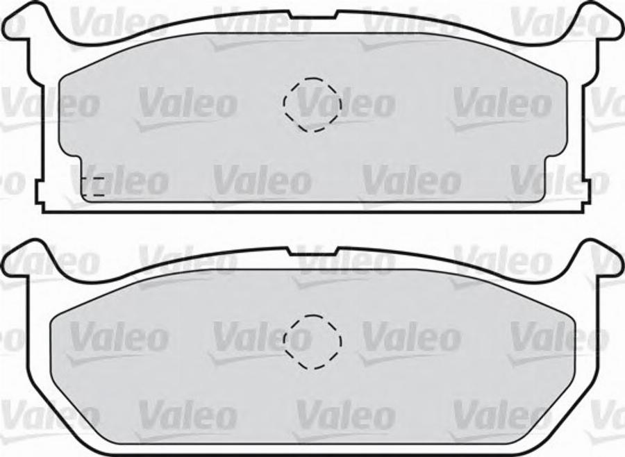 Valeo 551720 - Kit de plaquettes de frein, frein à disque cwaw.fr