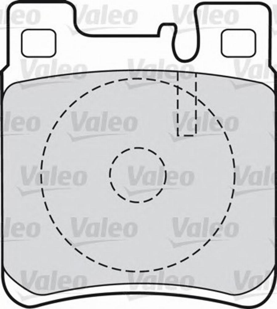 Valeo 551727 - Kit de plaquettes de frein, frein à disque cwaw.fr