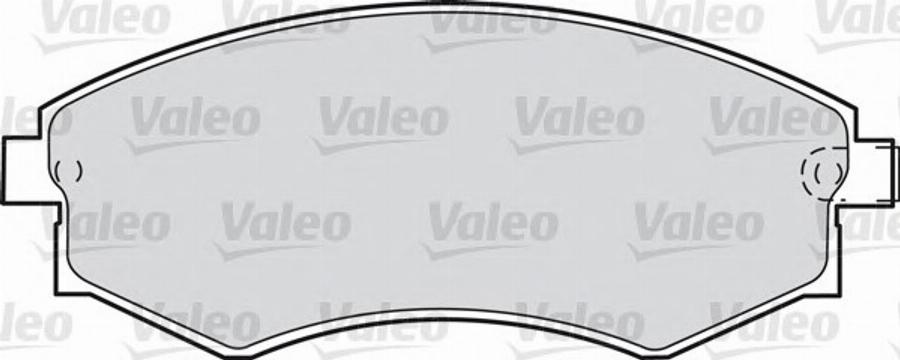 Valeo 551779 - Kit de plaquettes de frein, frein à disque cwaw.fr