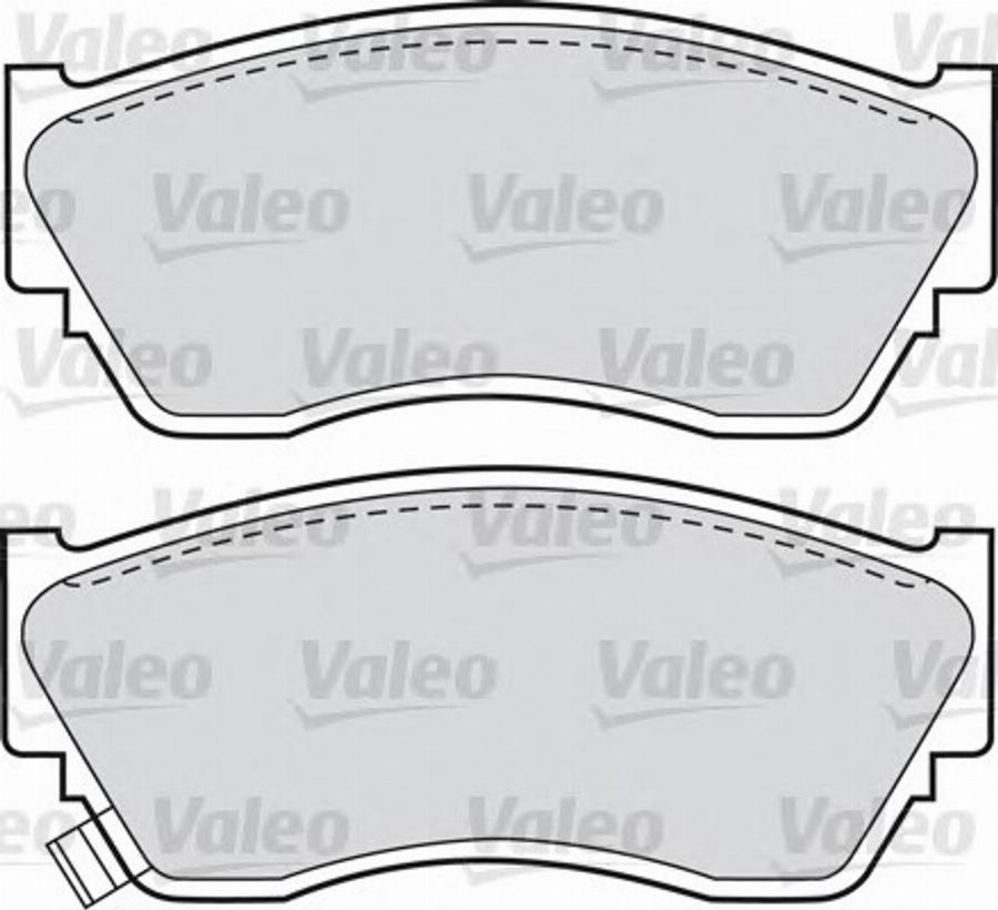 Valeo 551774 - Kit de plaquettes de frein, frein à disque cwaw.fr