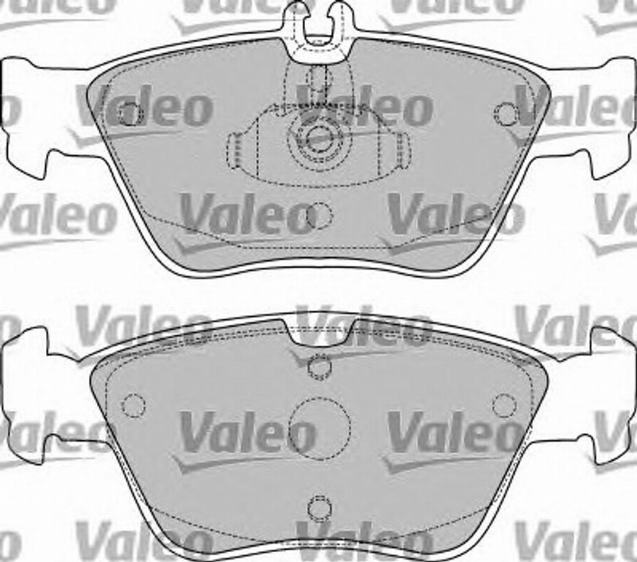 Valeo 551776 - Kit de plaquettes de frein, frein à disque cwaw.fr