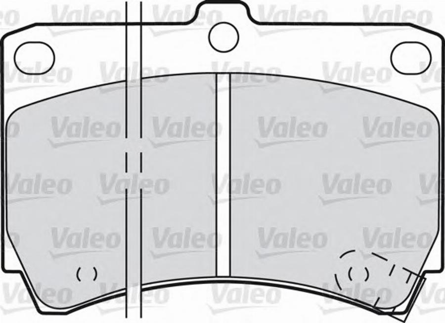 Valeo 551773 - Kit de plaquettes de frein, frein à disque cwaw.fr