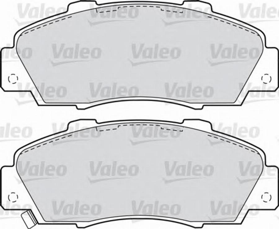 Valeo 551772 - Kit de plaquettes de frein, frein à disque cwaw.fr