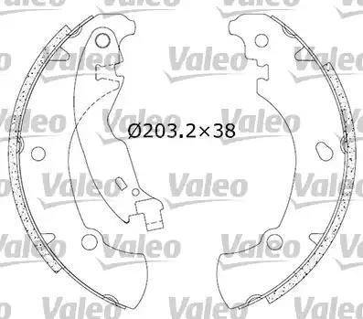 Valeo 554740 - Jeu de mâchoires de frein cwaw.fr