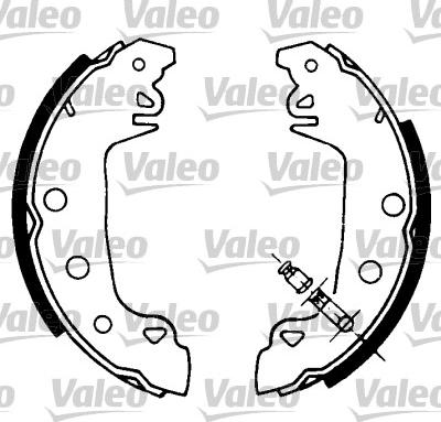 Valeo 553619 - Jeu de mâchoires de frein cwaw.fr