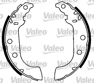 Valeo 553856 - Jeu de mâchoires de frein cwaw.fr