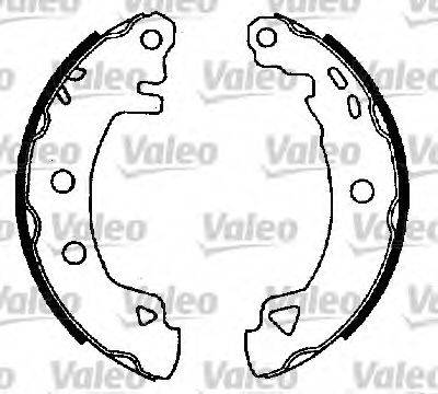 Valeo 554704 - Jeu de mâchoires de frein cwaw.fr