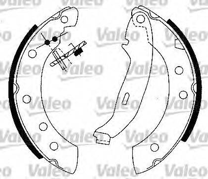 Valeo 554727 - Jeu de mâchoires de frein cwaw.fr