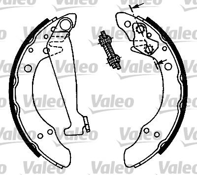 Valeo 553746 - Jeu de mâchoires de frein cwaw.fr