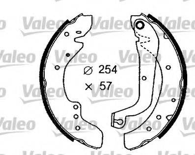 Valeo 553776 - Jeu de mâchoires de frein cwaw.fr