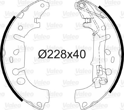 Valeo 564064 - Mâchoire de frein cwaw.fr