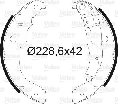 Valeo 564067 - Jeu de mâchoires de frein cwaw.fr