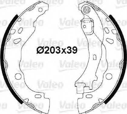 Valeo 564003 - Jeu de mâchoires de frein cwaw.fr