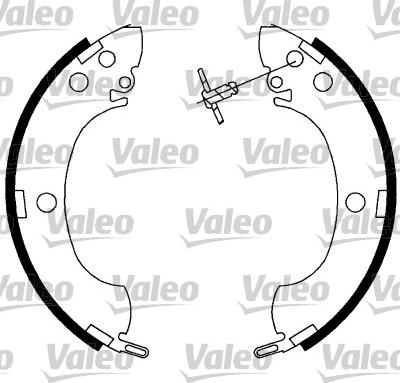 Valeo 564022 - Jeu de mâchoires de frein cwaw.fr