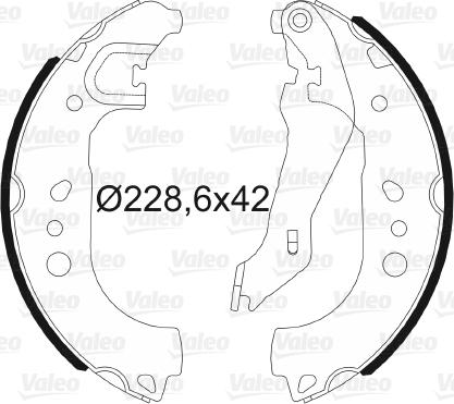 Valeo 564192 - Jeu de mâchoires de frein cwaw.fr